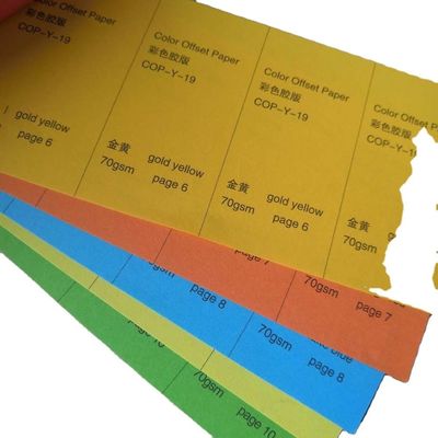 Papel de rastreamento 55-150 gm Cor Vermelha/Amarela/Verde/Pincada Papel Offset/Bond Livre de Madeira