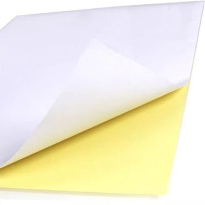 Papel adesivo acrílico para impressão, impermeável e autoaderente