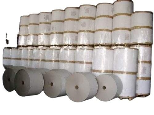 Rolo Jumbo de rótulo de transferência térmica de laminação brilhante para adesivo de papel auto-aderente personalizado