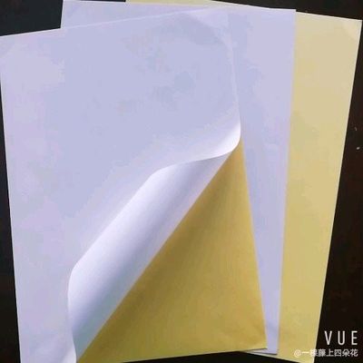 Directamente do papel autocolante personalizado da fábrica com adesivo de borracha e tamanho de folha grande