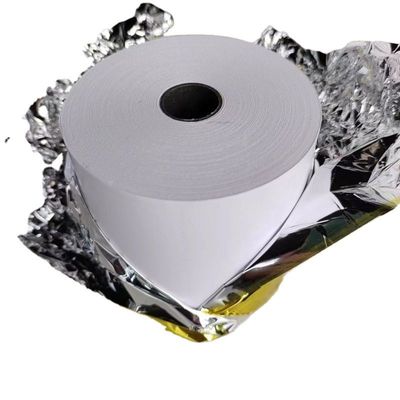 Papel térmico de imagem azul-preto 45-70GSM Jumbo Roll para notas/fax/ATM na indústria