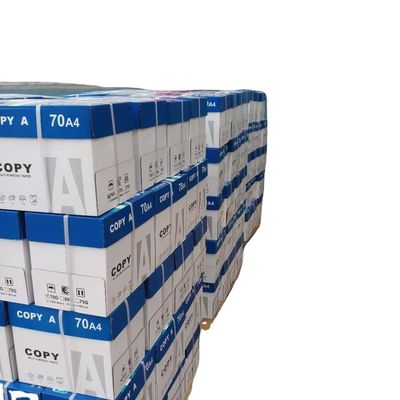 70g 75g 80g A4 Papel de cópia Jumbo Roll Material de pasta de papel misturado Gloss de superfície 45%