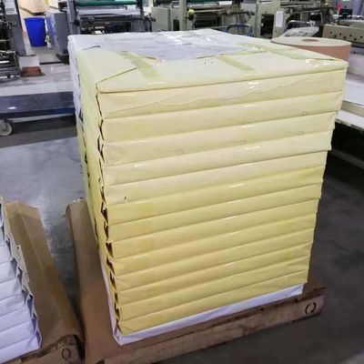 Papel auto-aderente de Direct com revestimento de lado único e estilo virgem de pasta