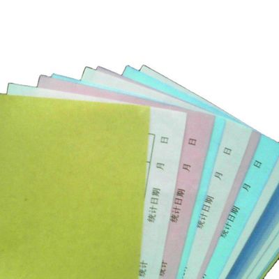 Papel revestido de celulose de madeira 100% original, sem carbono/ NCR para impressão de imagem azul e preta