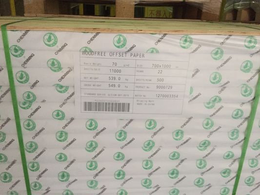 Anti-Curl Chenming não revestido de madeira Livre de Papel Bond Branco escrita suave 100% Papel virgem