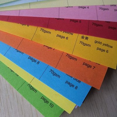 Papel de rastreamento 55-150 gm Cor Vermelha/Amarela/Verde/Pincada Papel Offset/Bond Livre de Madeira