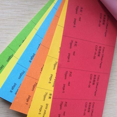 Papel de rastreamento 55-150 gm Cor Vermelha/Amarela/Verde/Pincada Papel Offset/Bond Livre de Madeira