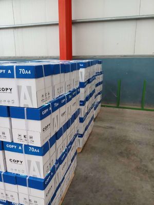 Papel de cópia A4 branco 75gm 80gm Fabricado em 100% de pasta de madeira virgem para escrita e cópia