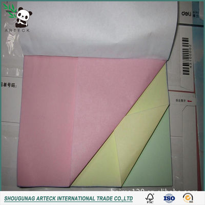 48-80 gm Papel sem carbono de cor de pasta de madeira virgem para fabrico de rolos de papel