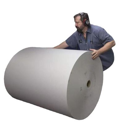 Aceita encomenda personalizada de pasta de madeira de sofá branco Jumbo Roll Material de papel bruto C2s