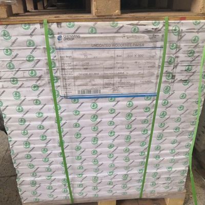 60/70/80gm Papel de ficha para impressão de livros de exercícios, fabricado a partir de celulose químico-mecânica