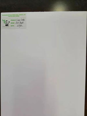 Papel revestido de revestimento artístico de dois lados em embalagem com serviço de impressão