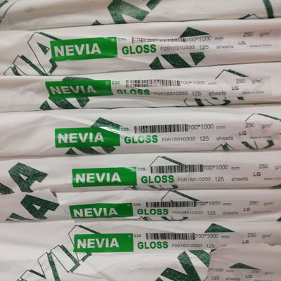 Papel de arte Nevia revestido de dois lados em embalagem de bobina/folha para resultados profissionais