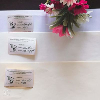 Papel offset sem revestimento de dois lados sem madeira com celulose de madeira virgem na melhor das hipóteses