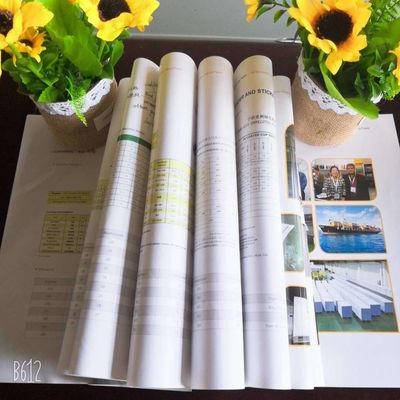 Papel de arte revestido de lado duplo de 80 gm-250 gm em embalagem em rolos