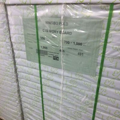 Tabela de marfim revestida com Ningbo Fold C1S 190-400gm para impressão a laser profissional