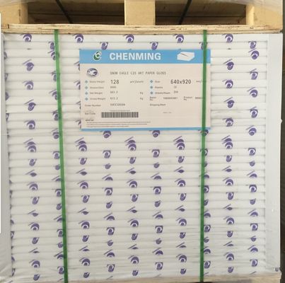 80-200gm C2S/ Papel de arte para impressão de revistas Brilho 92% Papel tipo papel papel de escrita