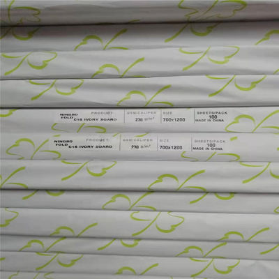 Papel de fiança 250gm revestido Ningbo Fold FBB para embalagem de medicamentos Encomenda personalizada aceita