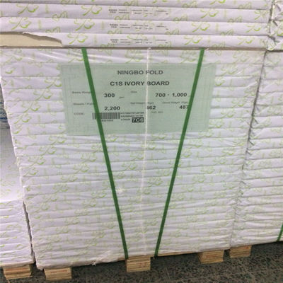 Papel de fiança 250gm revestido Ningbo Fold FBB para embalagem de medicamentos Encomenda personalizada aceita